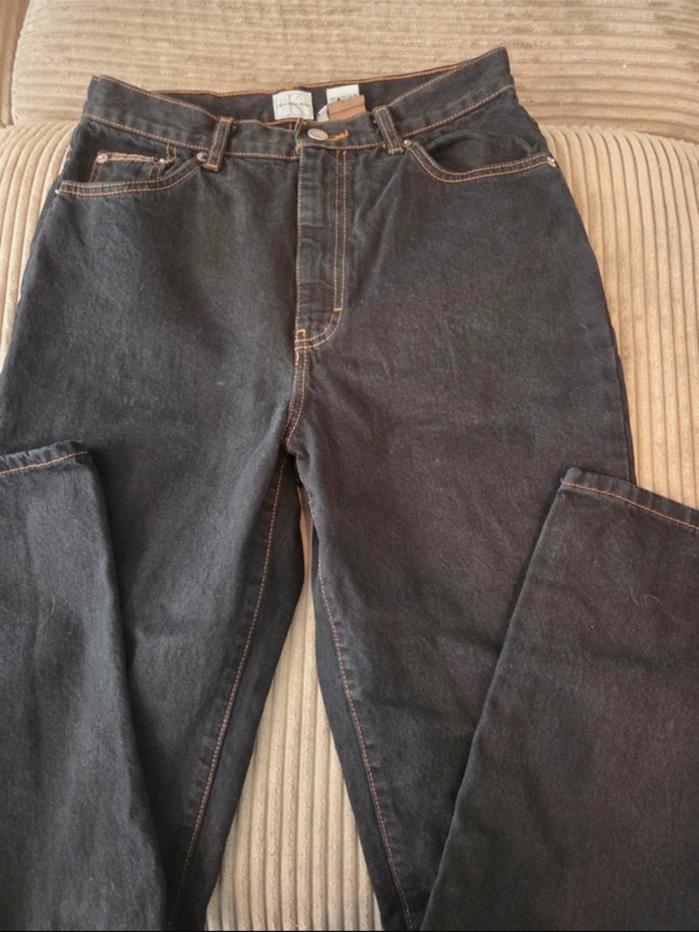 Calvin Klein Black Straight-Leg Jeans
